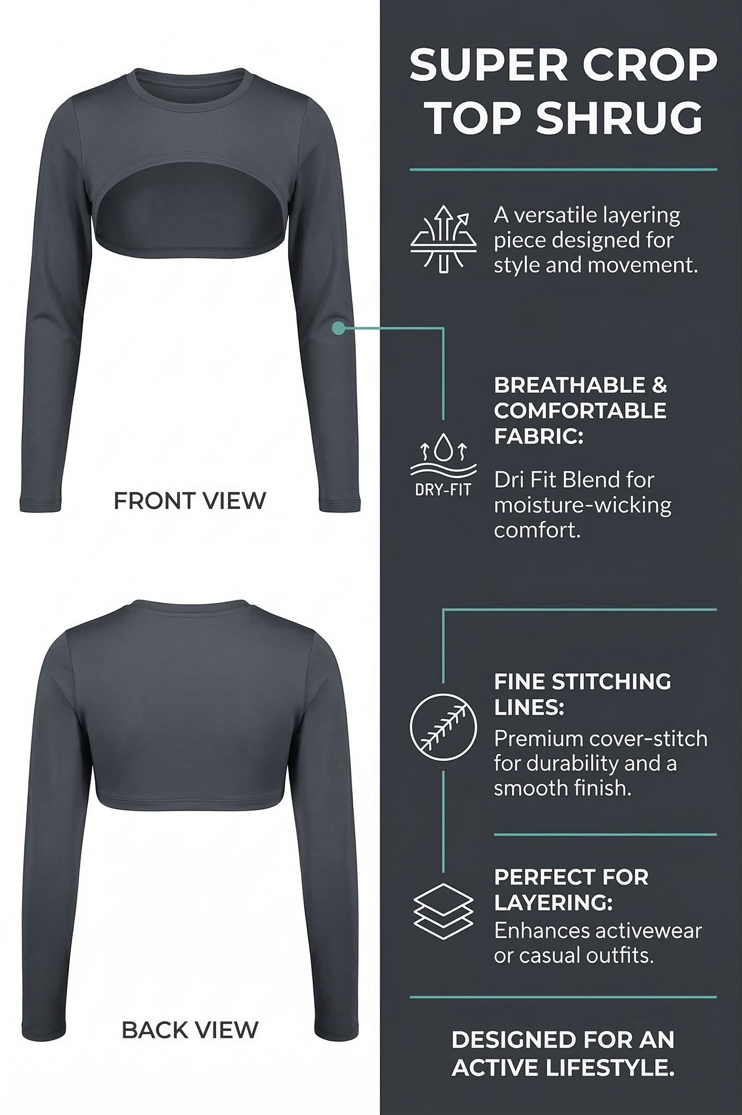 FLEX FLOW ACTIVE CROP TOP