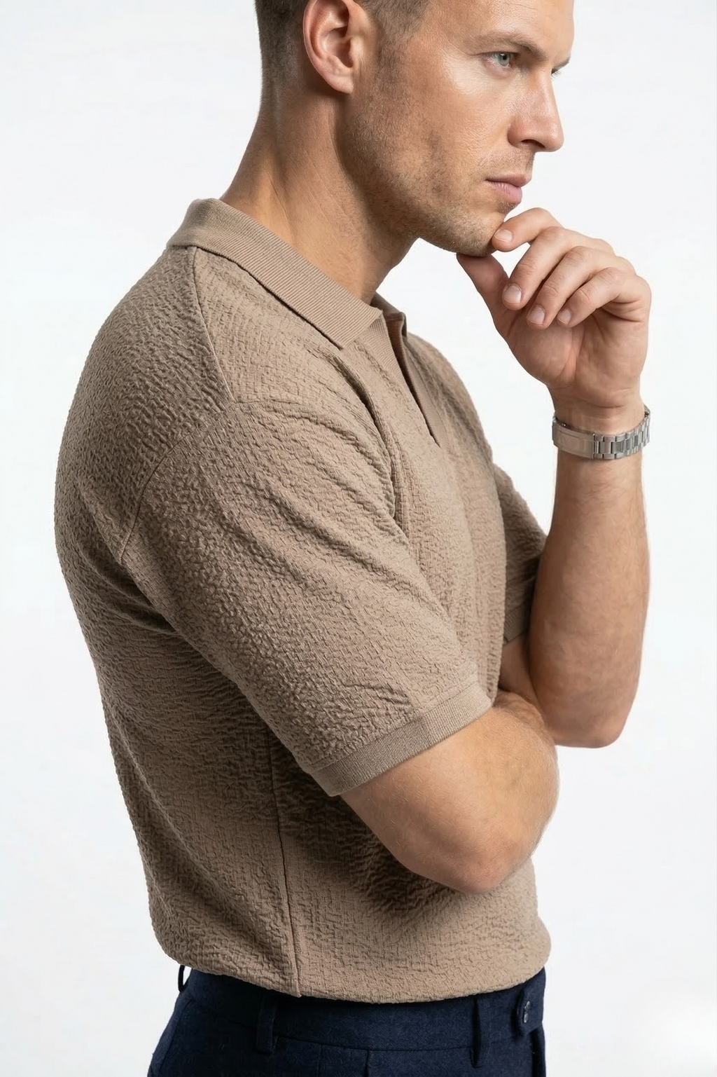 CLASSIC KNIT POLO T-SHIRT