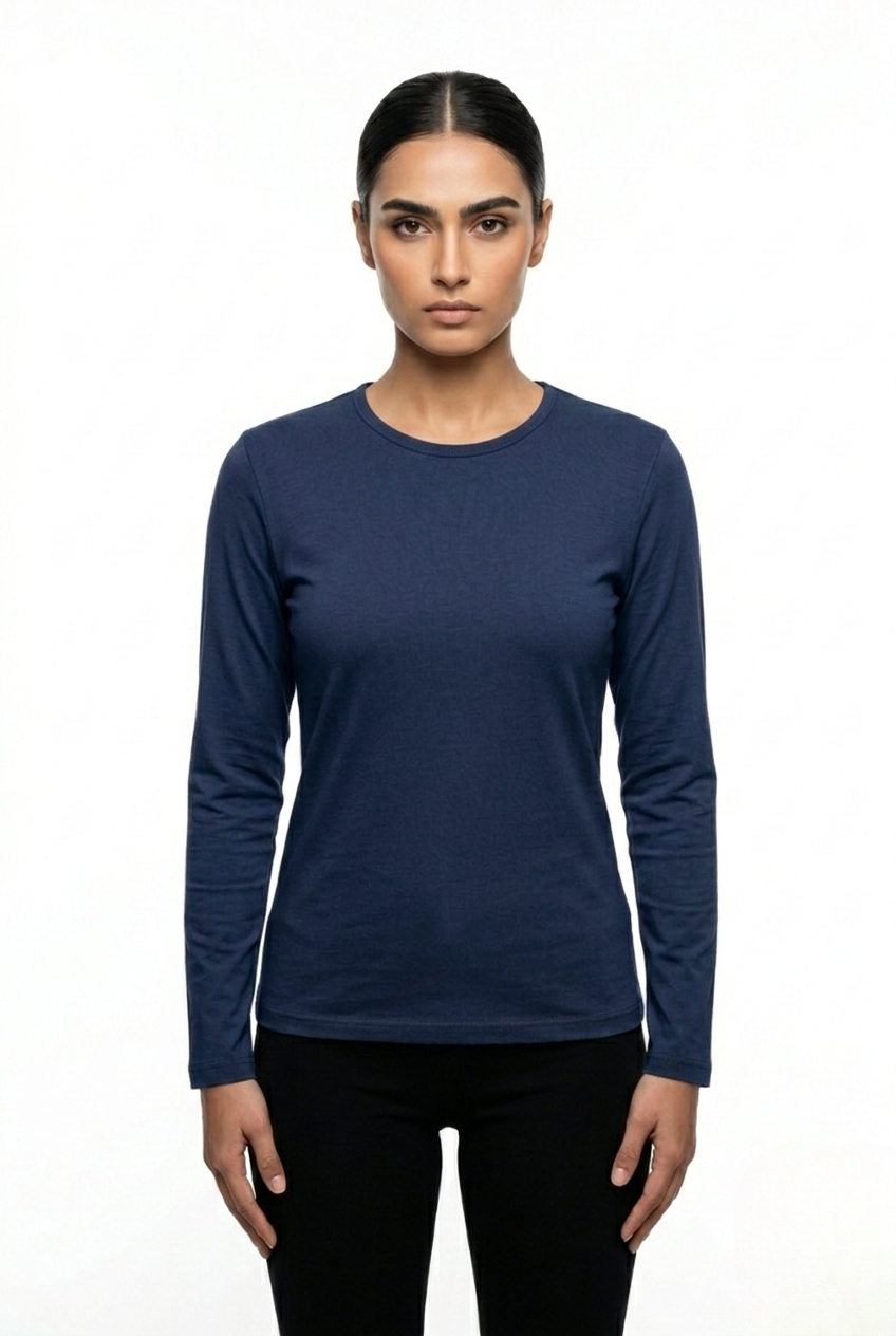 SCOOP CREW NECK FULL SLEEVE TOP