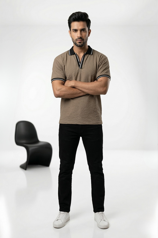 URBAN SAND POLO T-SHIRT