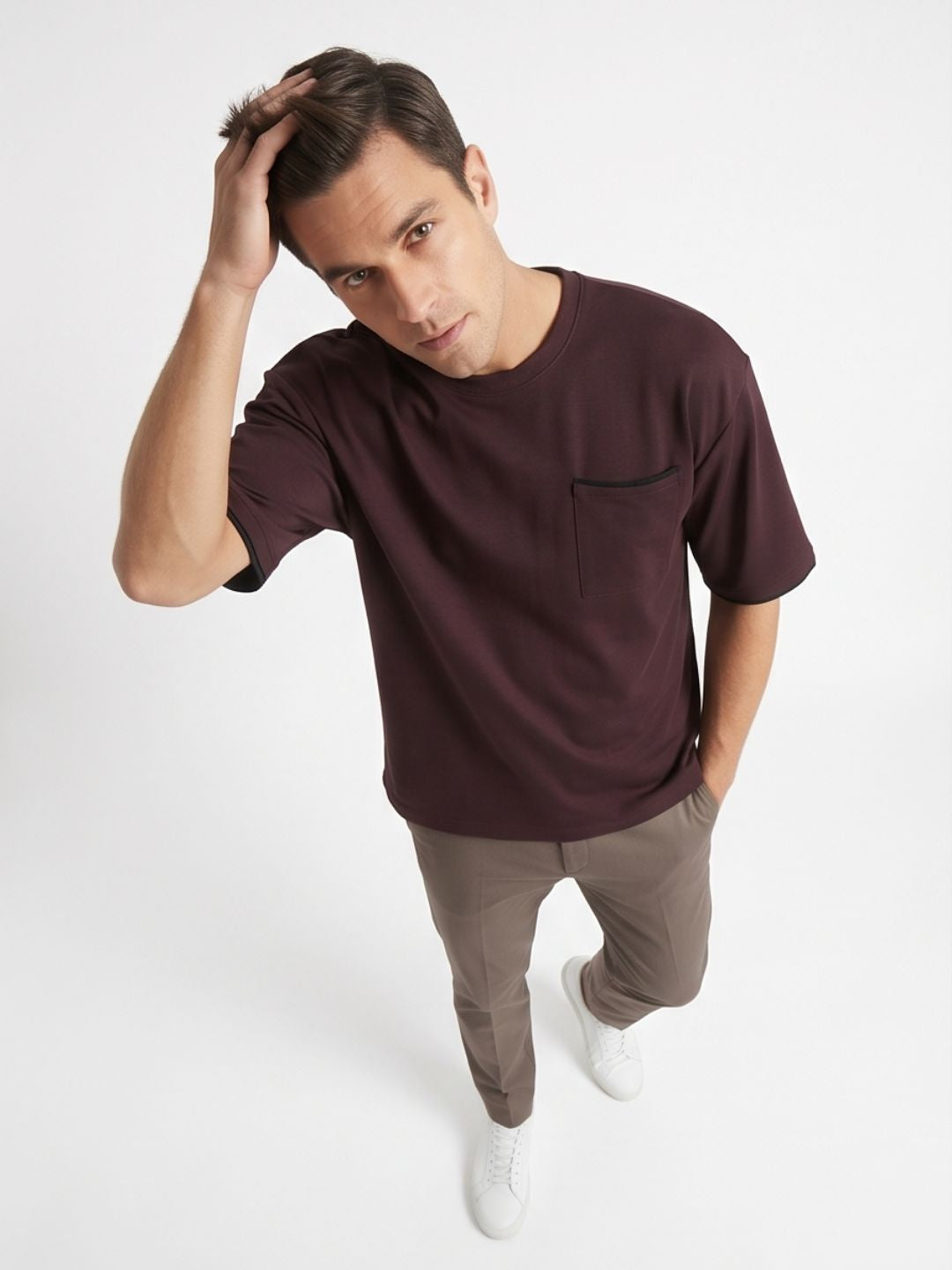 MIDNIGHT MANDARIN ROUND NECK T-SHIRT