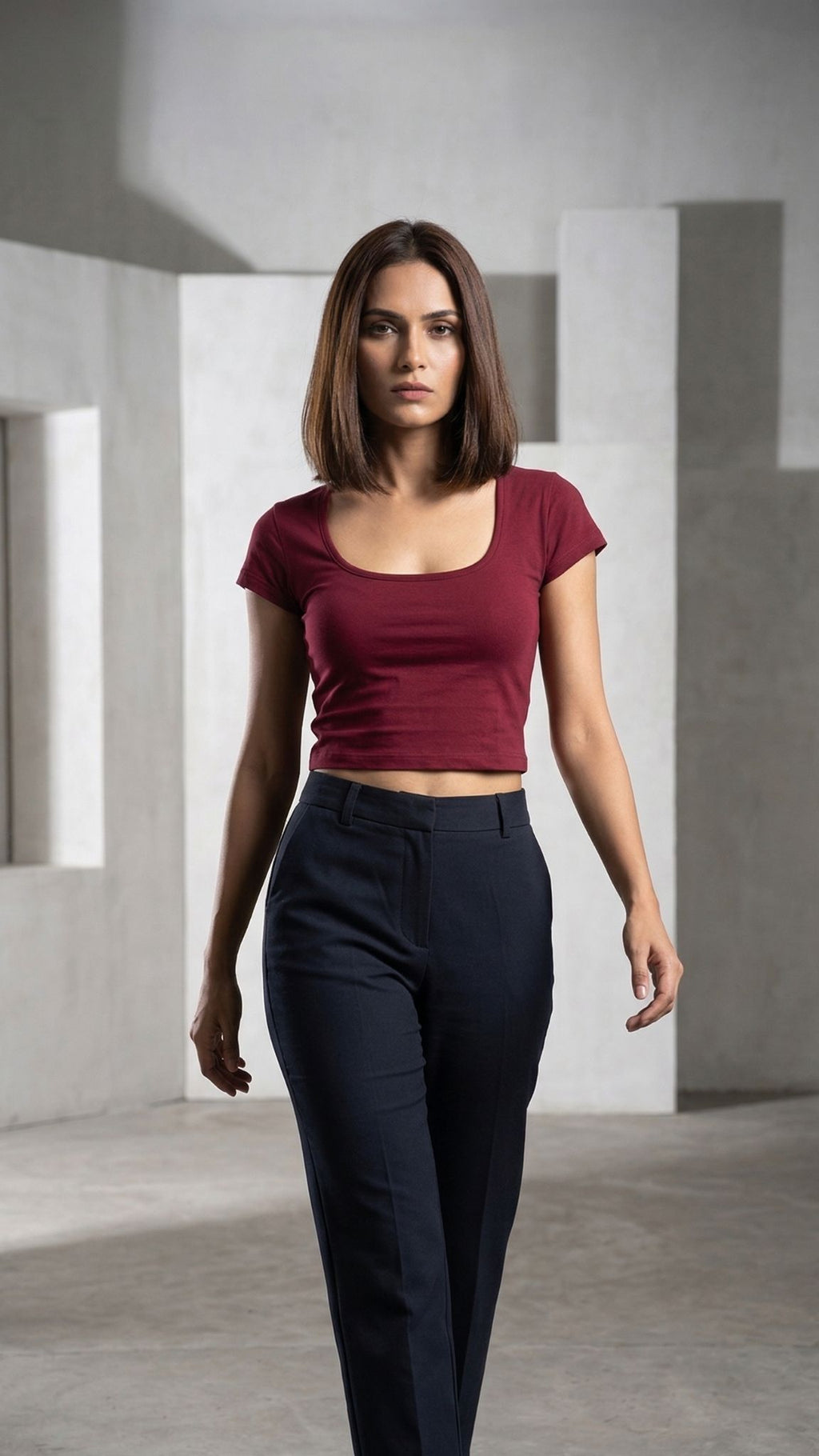 SLIMFIT CASUAL CROP TOP