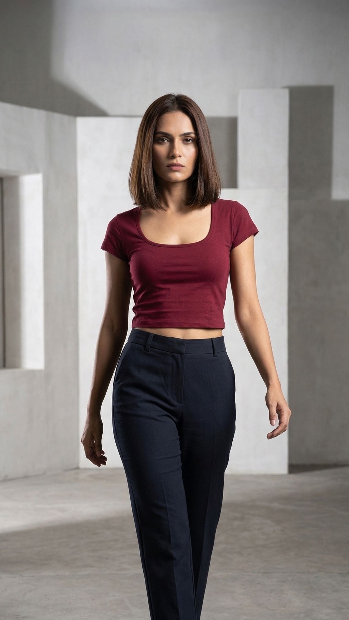 SLIMFIT CASUAL CROP TOP