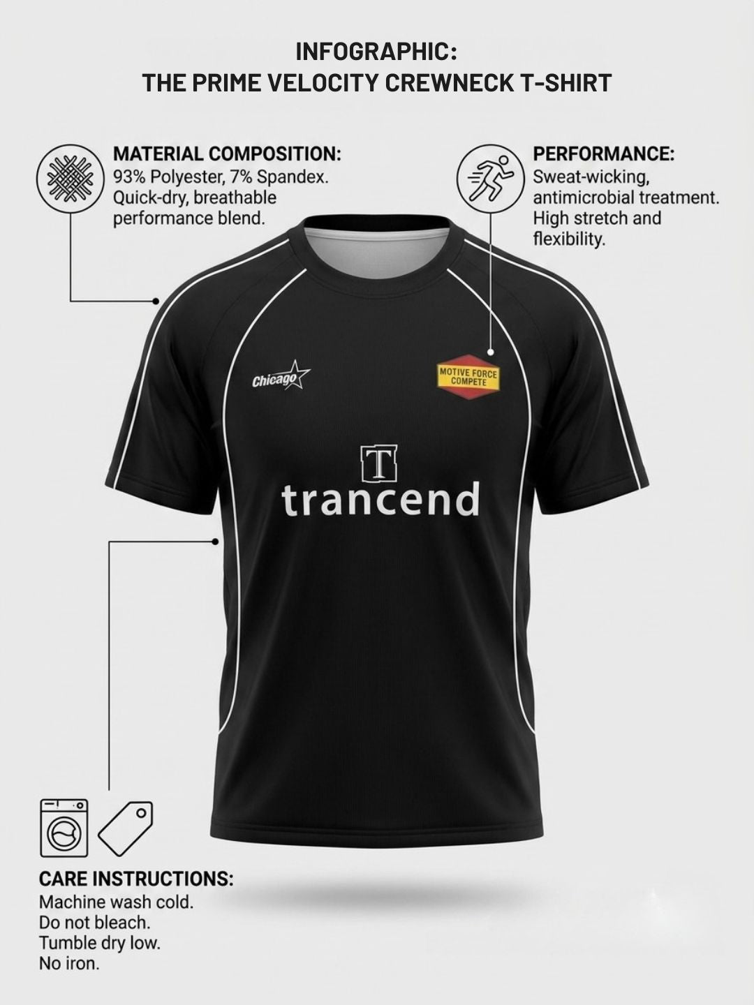 THE PRIME VELOCITY CREWNECK T-SHIRT