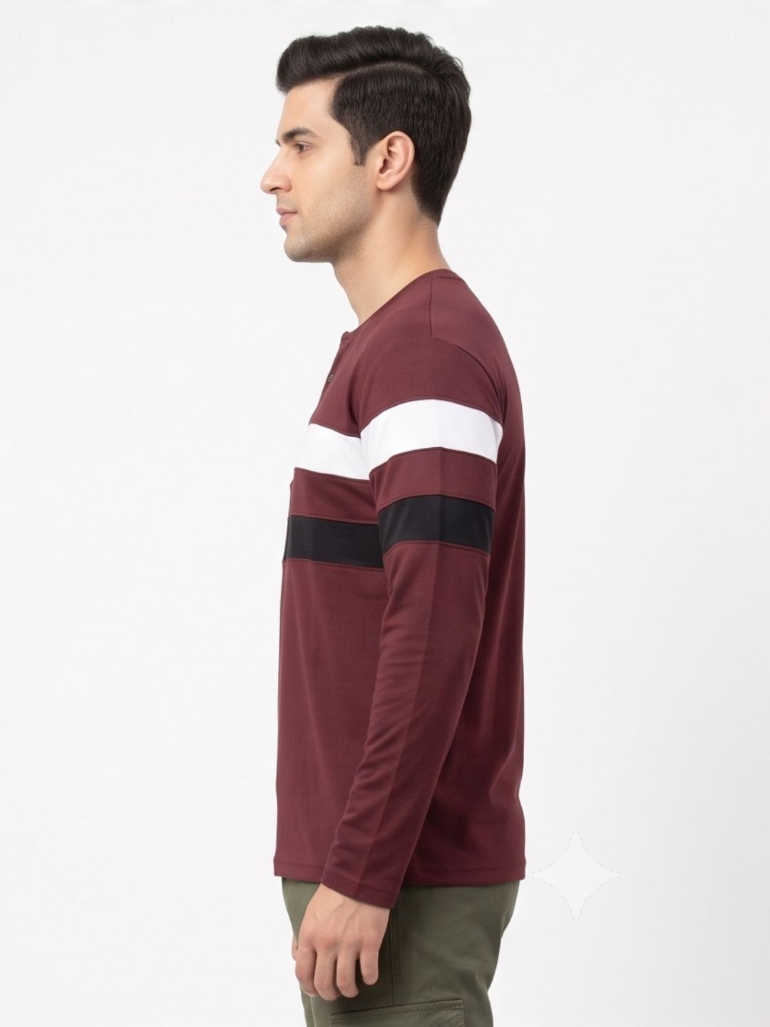 THE HERITAGE STRIPE HENLEY T-SHIRT