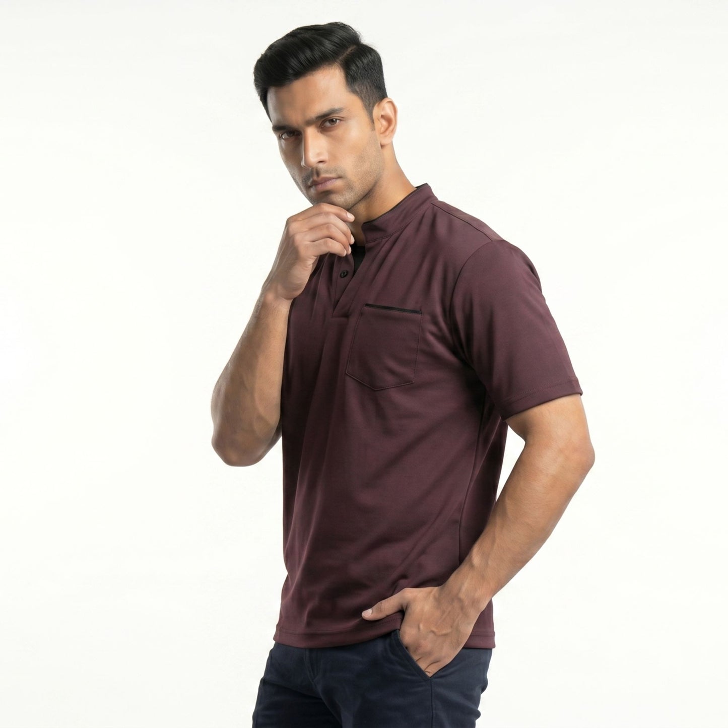 MIDNIGHT MANDARIN POLO T-SHIRT