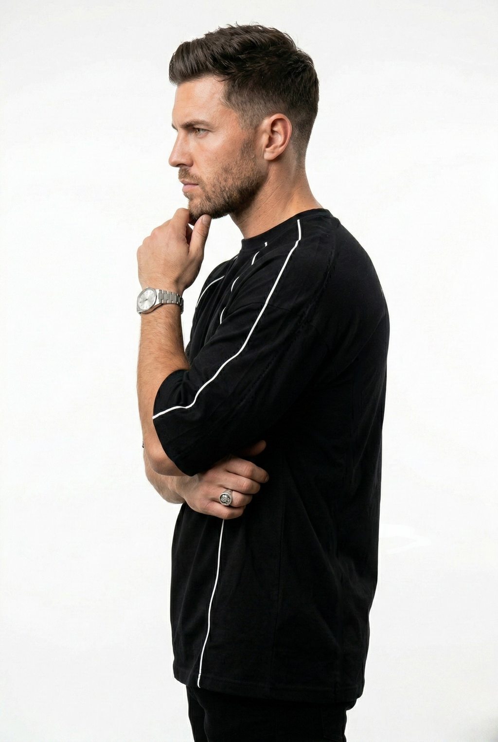 THE LINEAR PANEL OVERSIZED TEE