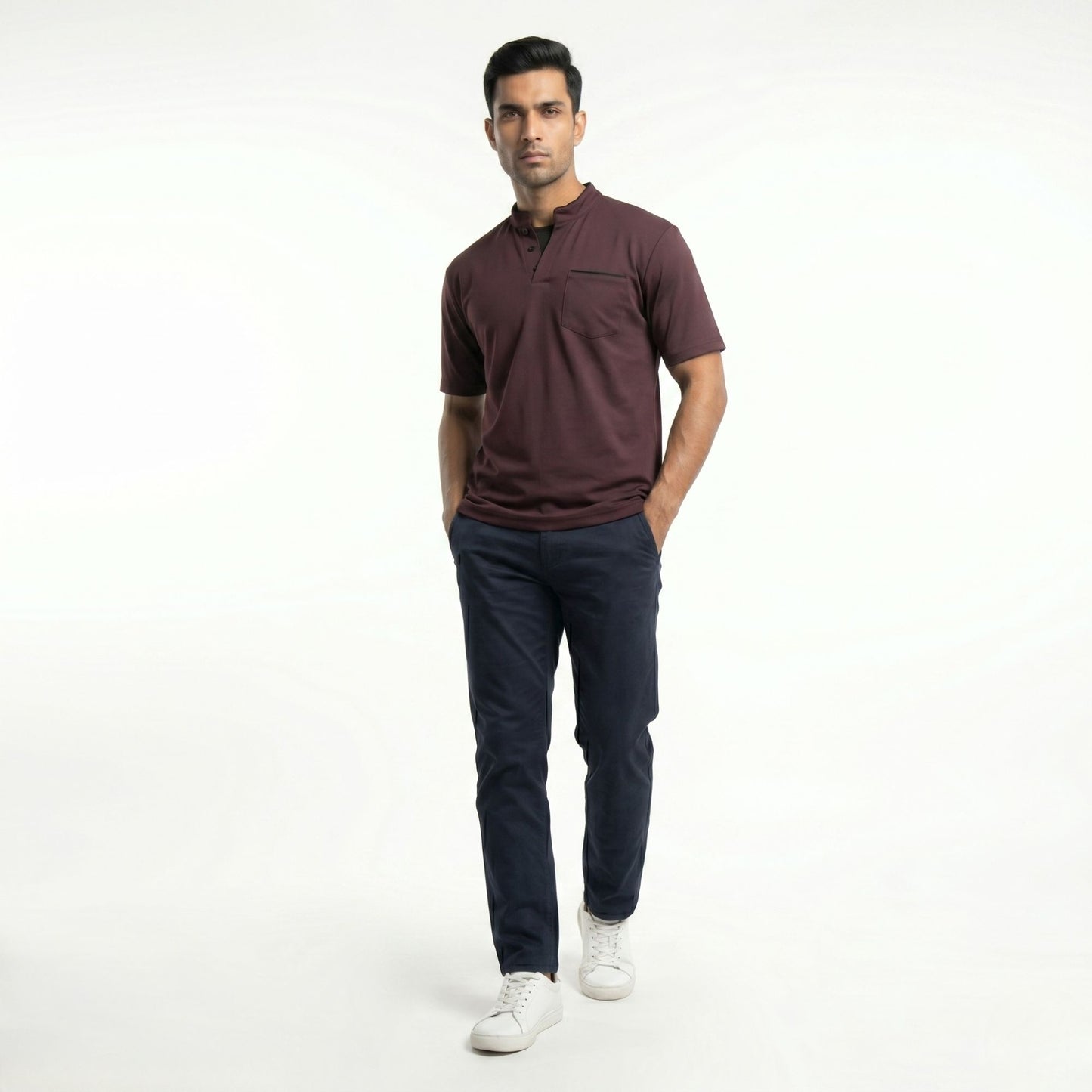MIDNIGHT MANDARIN POLO T-SHIRT