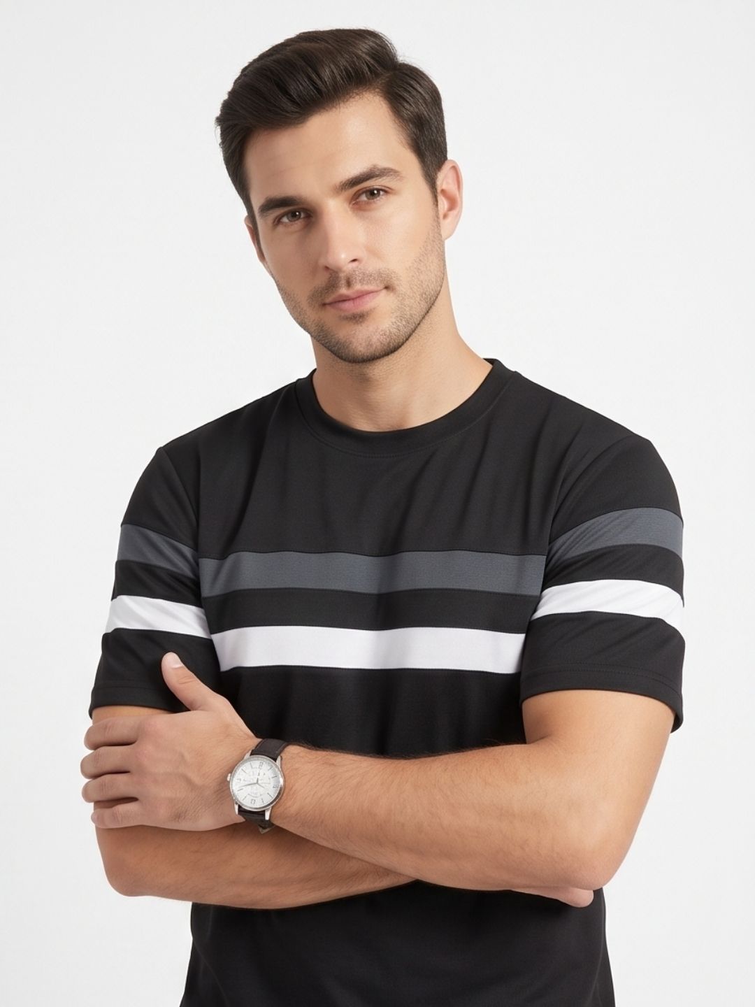 THE PARALLEL CREWNECK T-SHIRT