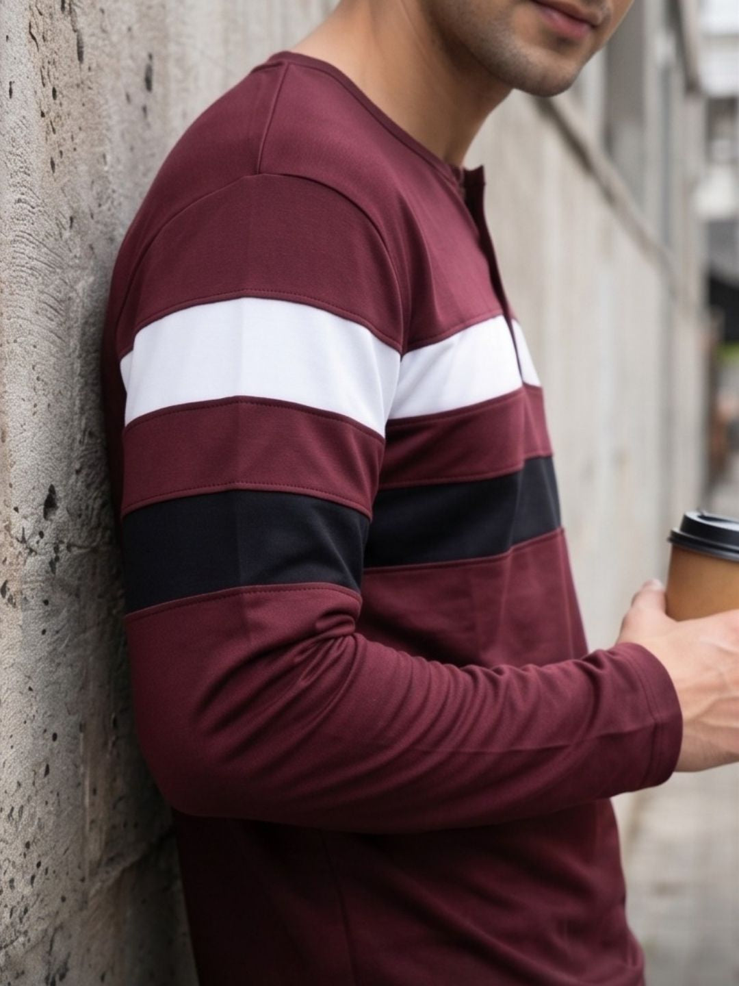 THE HERITAGE STRIPE HENLEY T-SHIRT