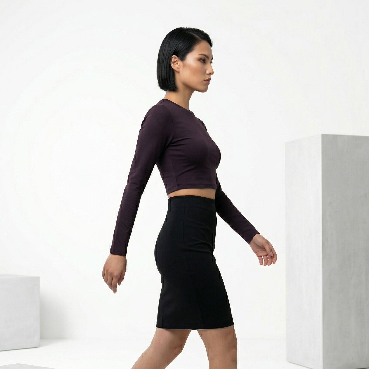 SOLISTICE CREW F/S CROP TOP