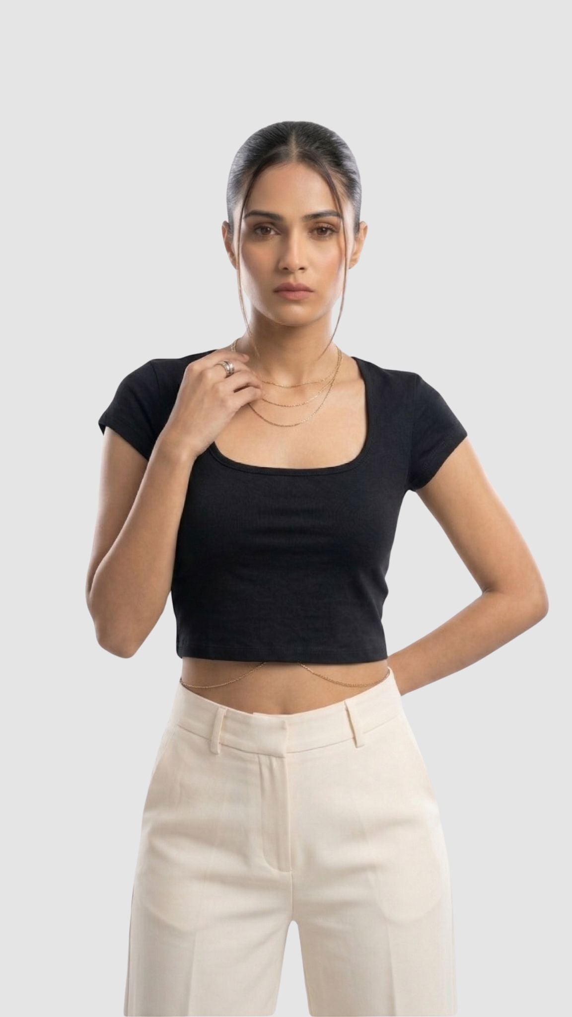 SLIMFIT CASUAL CROP TOP