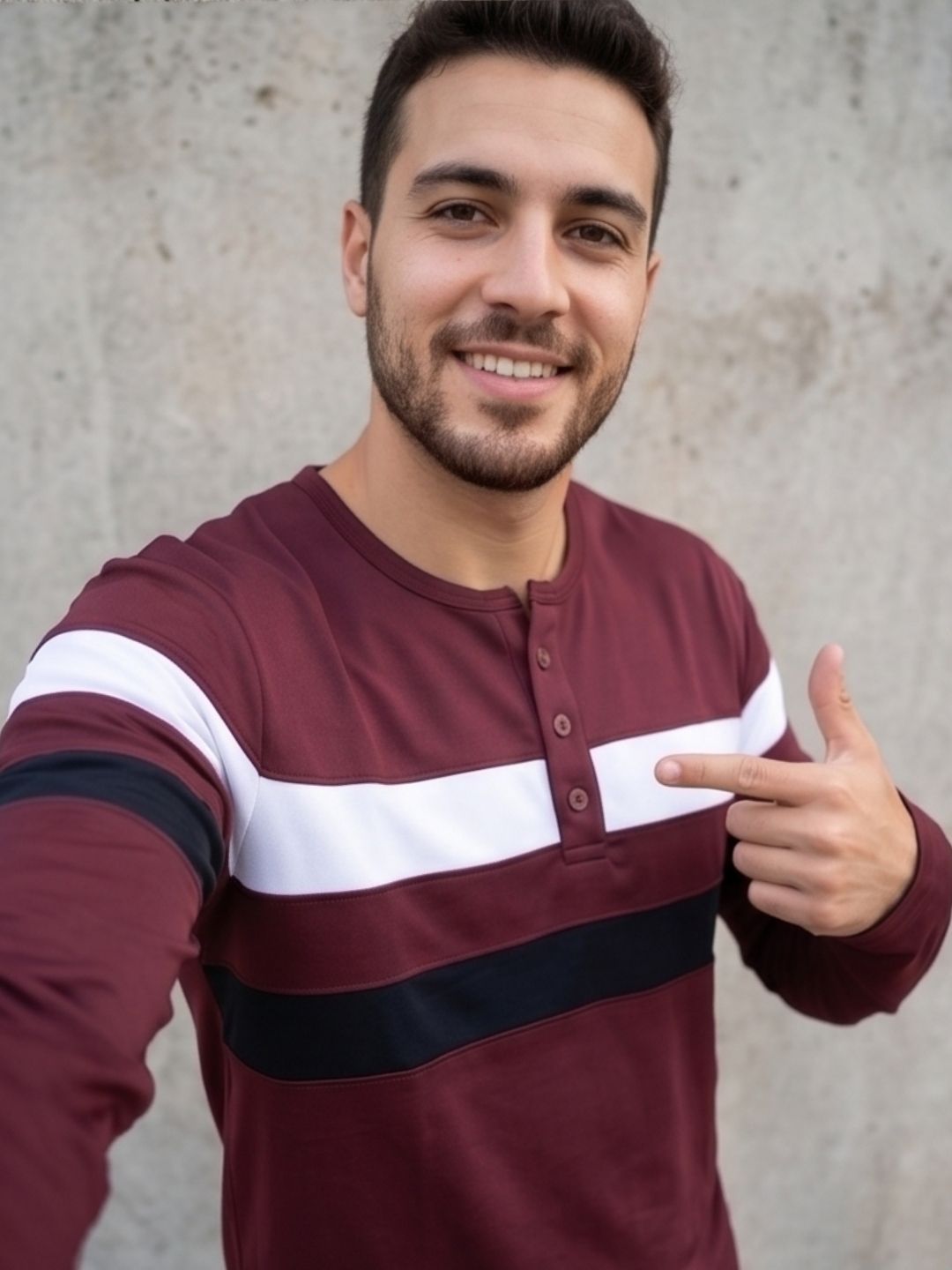THE HERITAGE STRIPE HENLEY T-SHIRT