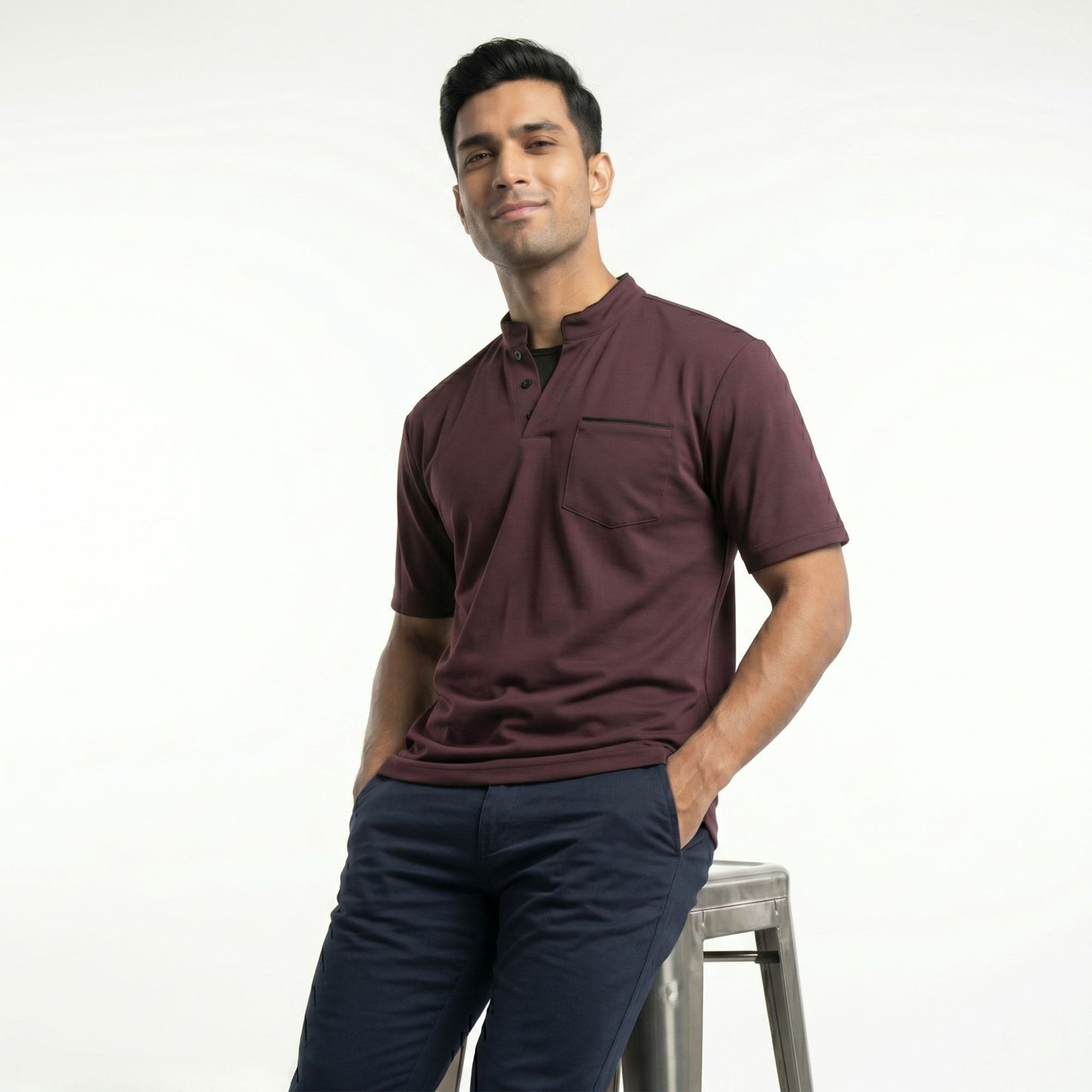 MIDNIGHT MANDARIN POLO T-SHIRT