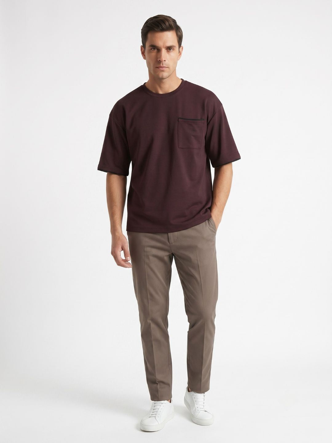 MIDNIGHT MANDARIN ROUND NECK T-SHIRT
