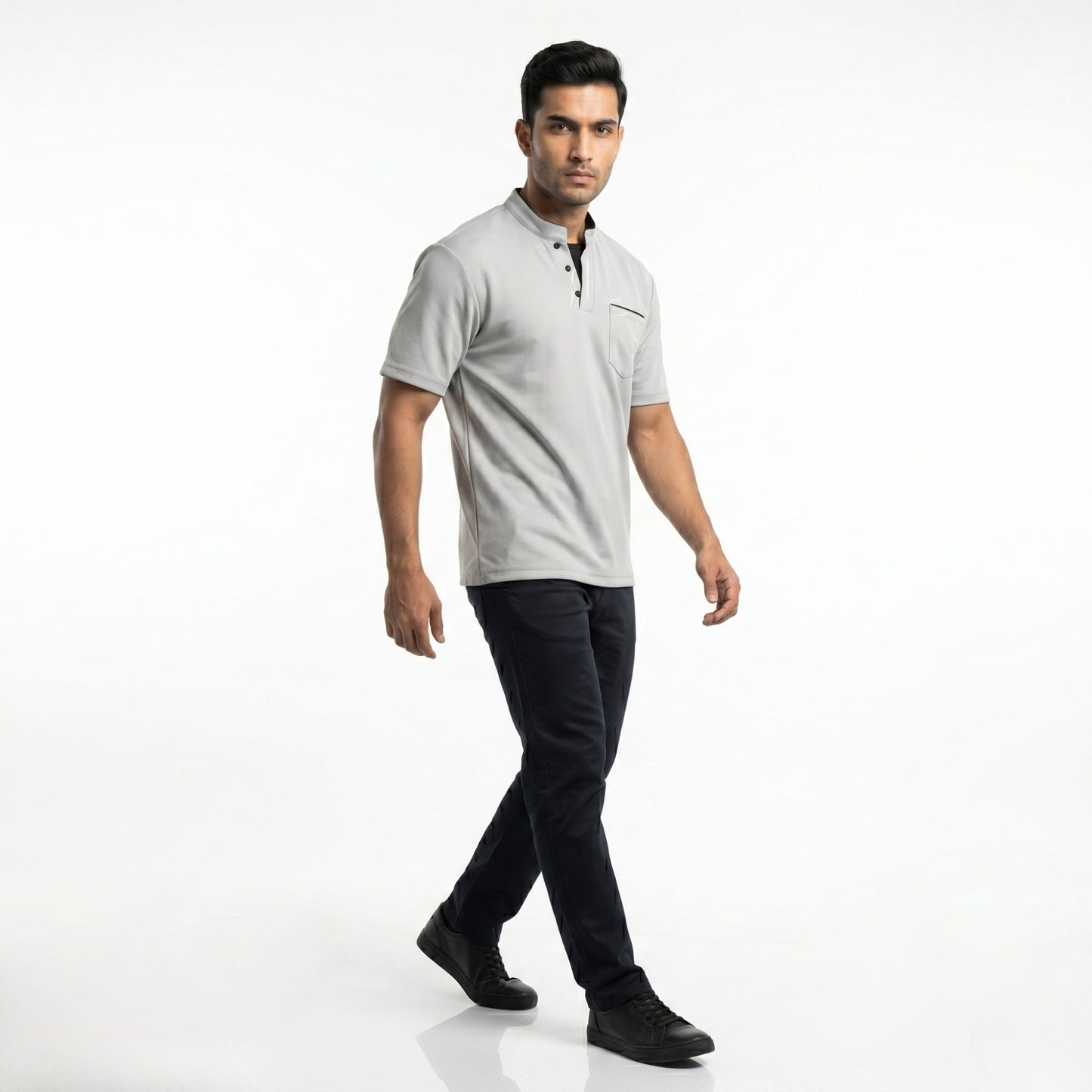 MIDNIGHT MANDARIN POLO T-SHIRT