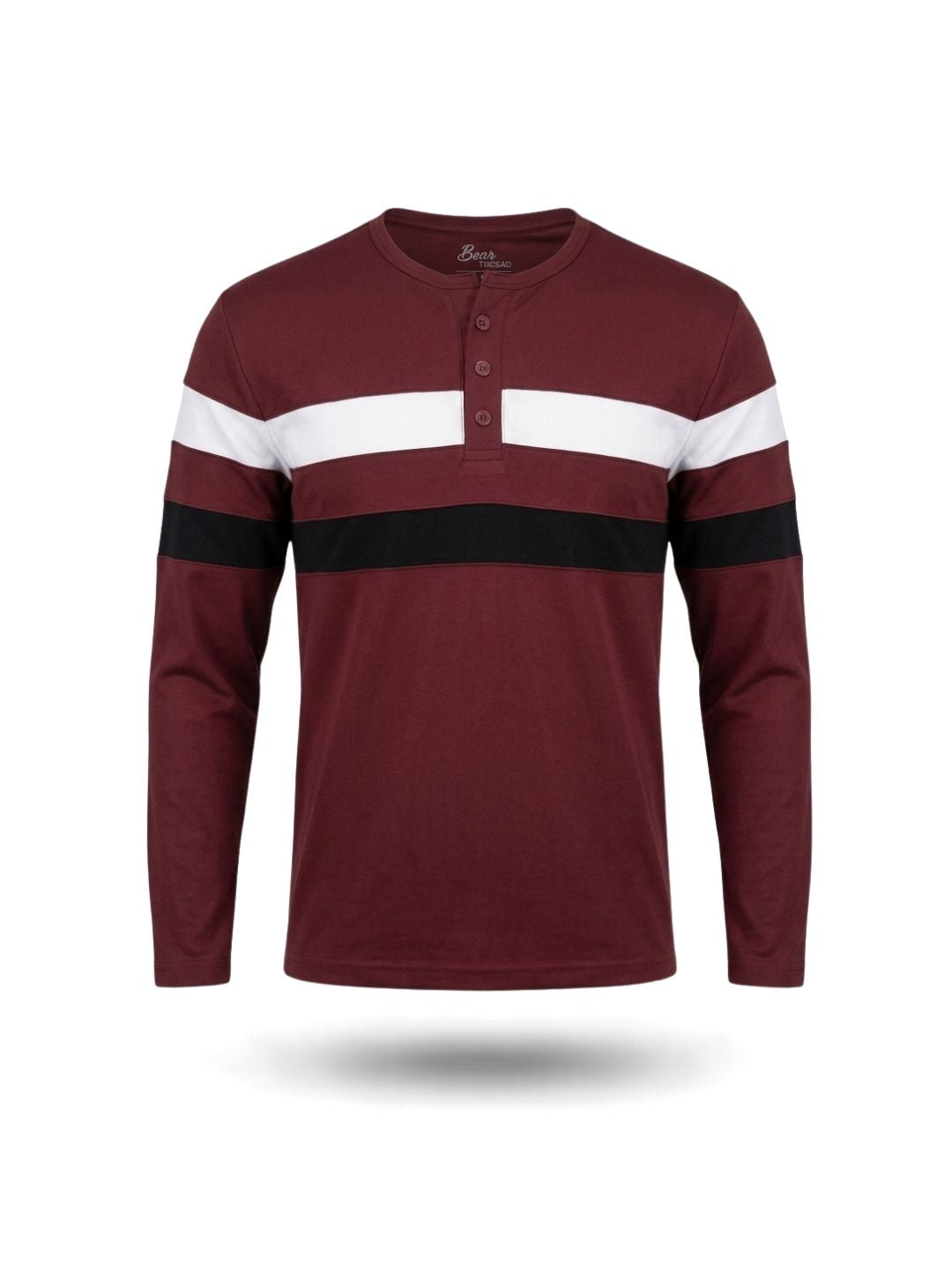 THE HERITAGE STRIPE HENLEY T-SHIRT