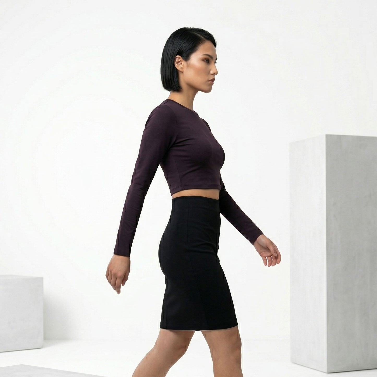 SOLISTICE CREW F/S CROP TOP