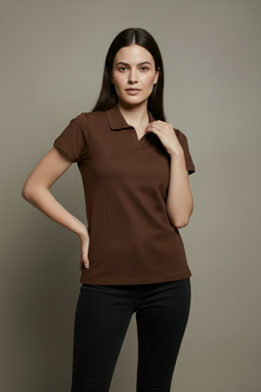 PLAIN AUTHENTIC POLO T-SHIRT