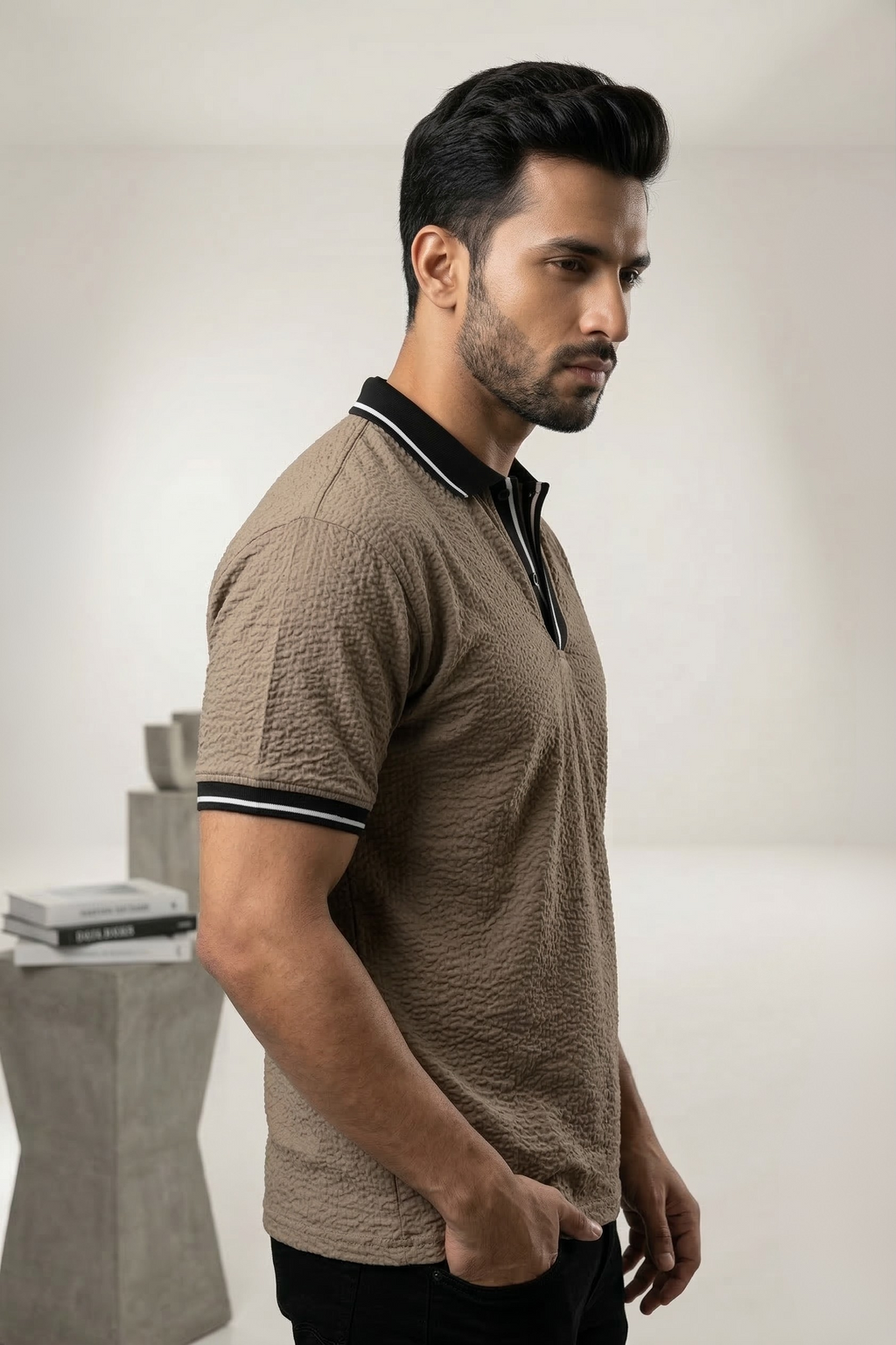 URBAN SAND POLO T-SHIRT