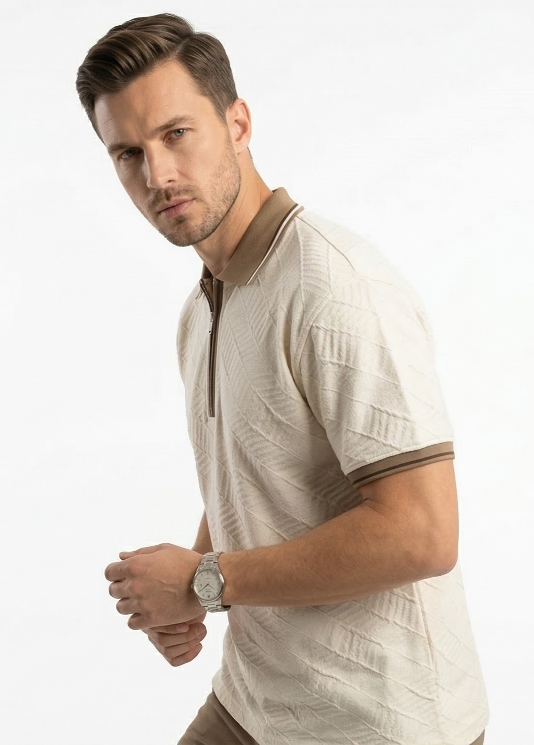 HORIZON ZIP OVERSIZED TEE