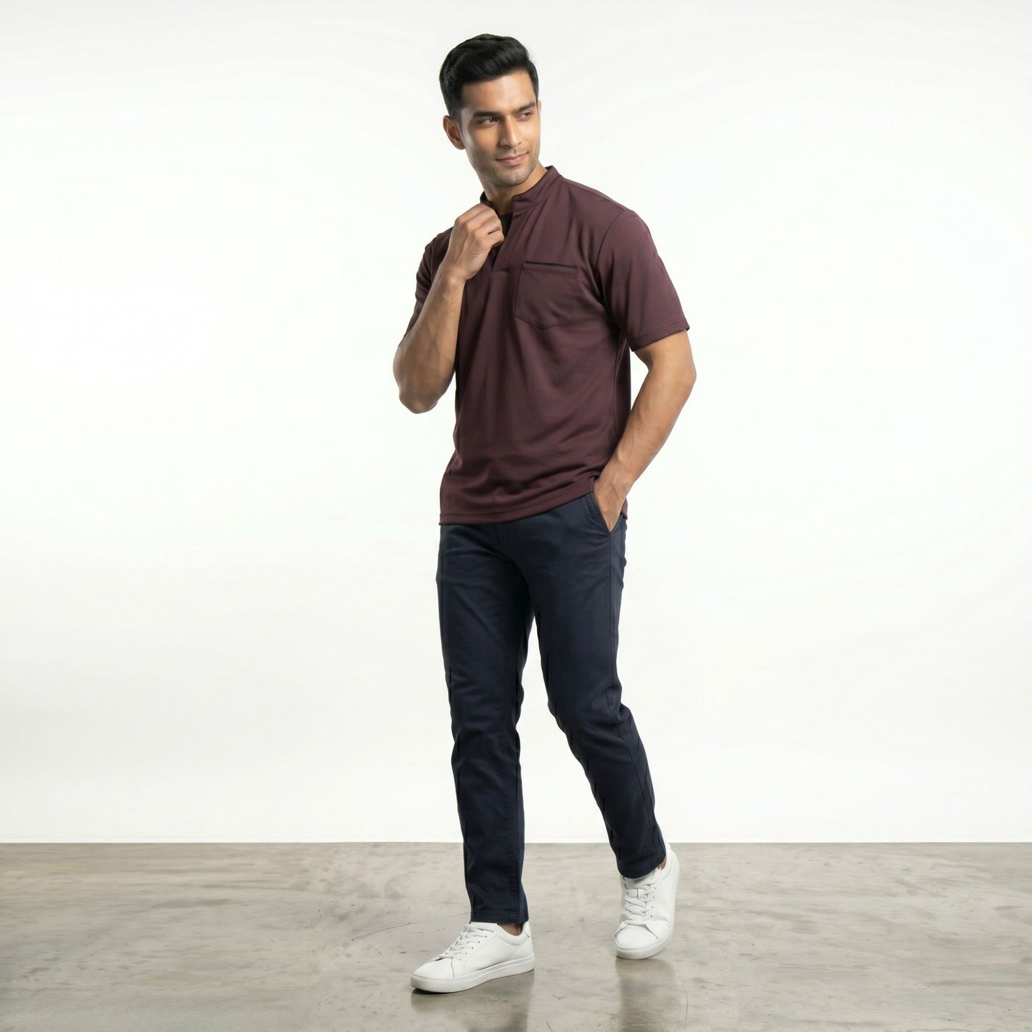 MIDNIGHT MANDARIN POLO T-SHIRT