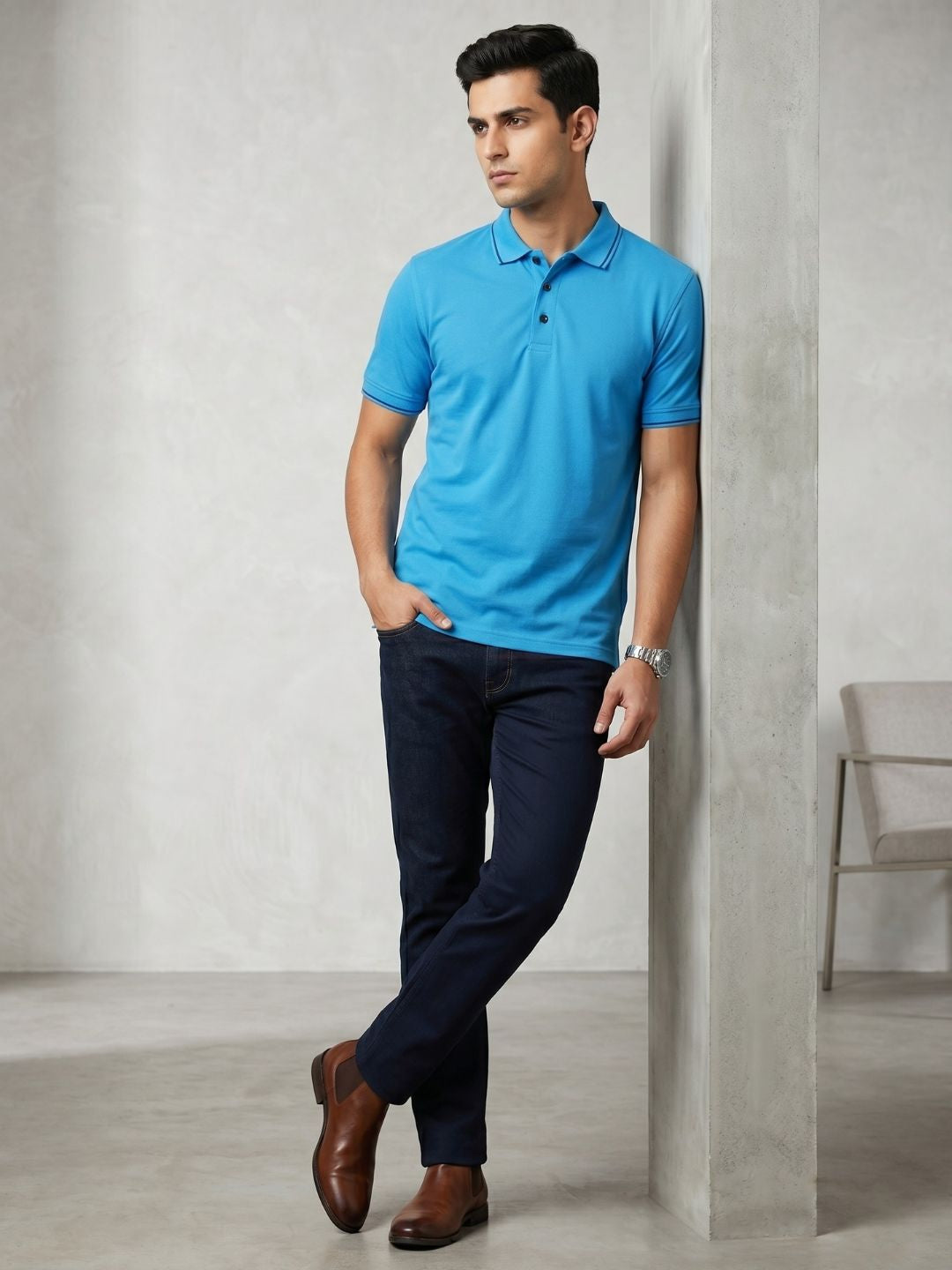 MERIDIAN LUXE POLO T-SHIRT