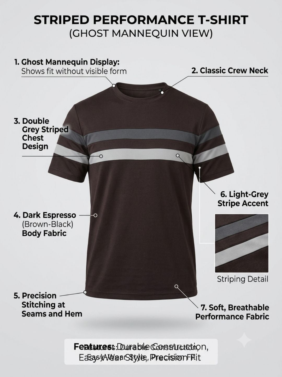 THE PARALLEL CREWNECK T-SHIRT