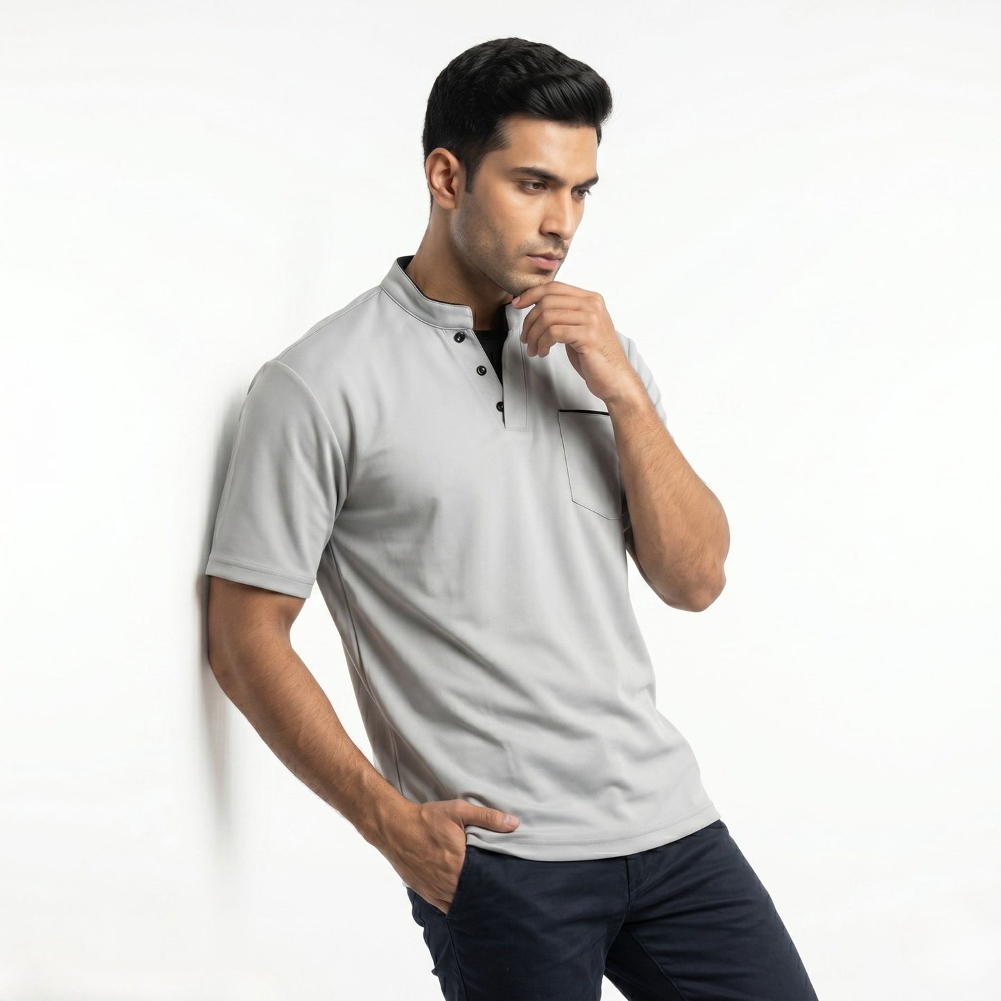 MIDNIGHT MANDARIN POLO T-SHIRT