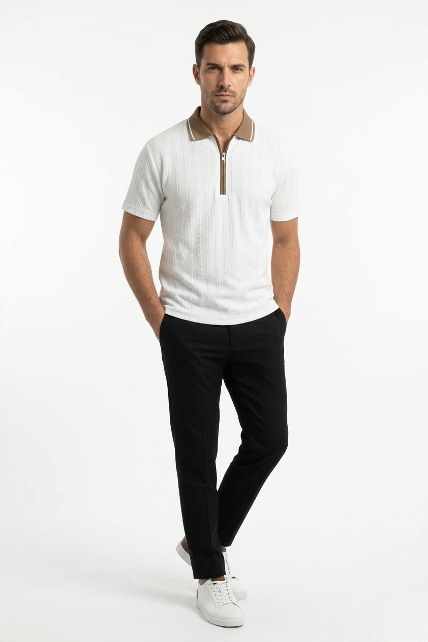 HORIZON ZIP OVERSIZED TEE