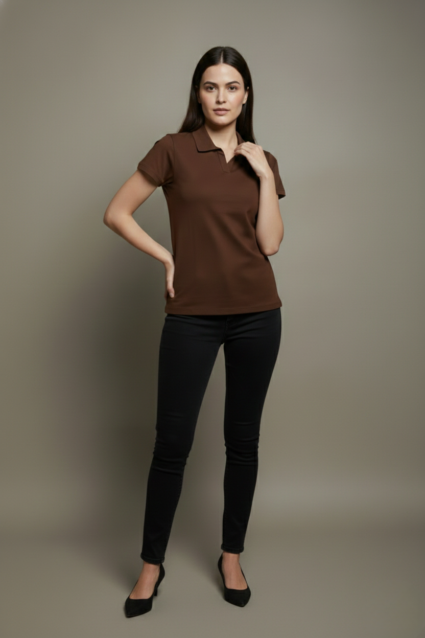 PLAIN AUTHENTIC POLO T-SHIRT