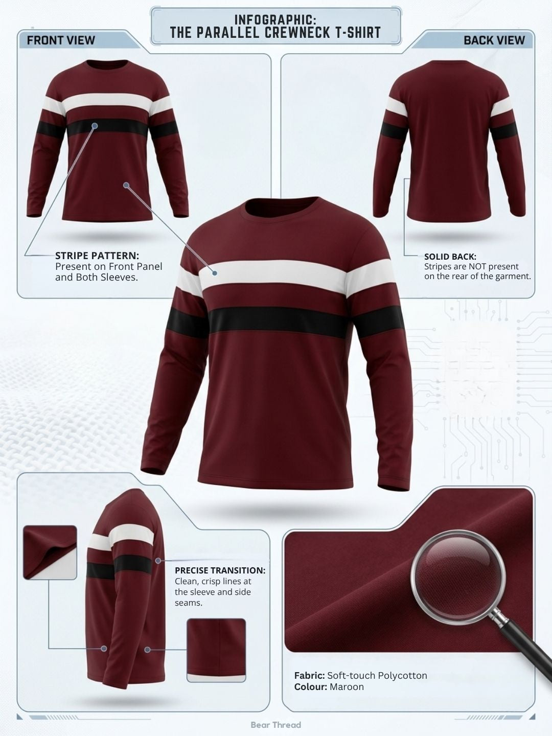 THE HERITAGE STRIPE HENLEY T-SHIRT