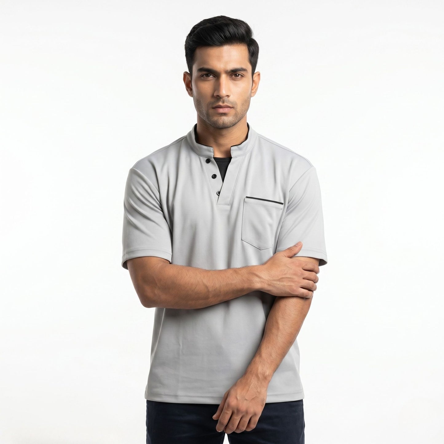 MIDNIGHT MANDARIN POLO T-SHIRT