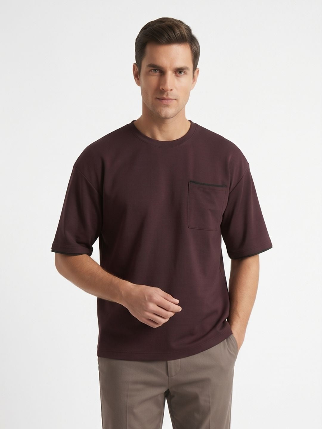 MIDNIGHT MANDARIN ROUND NECK T-SHIRT