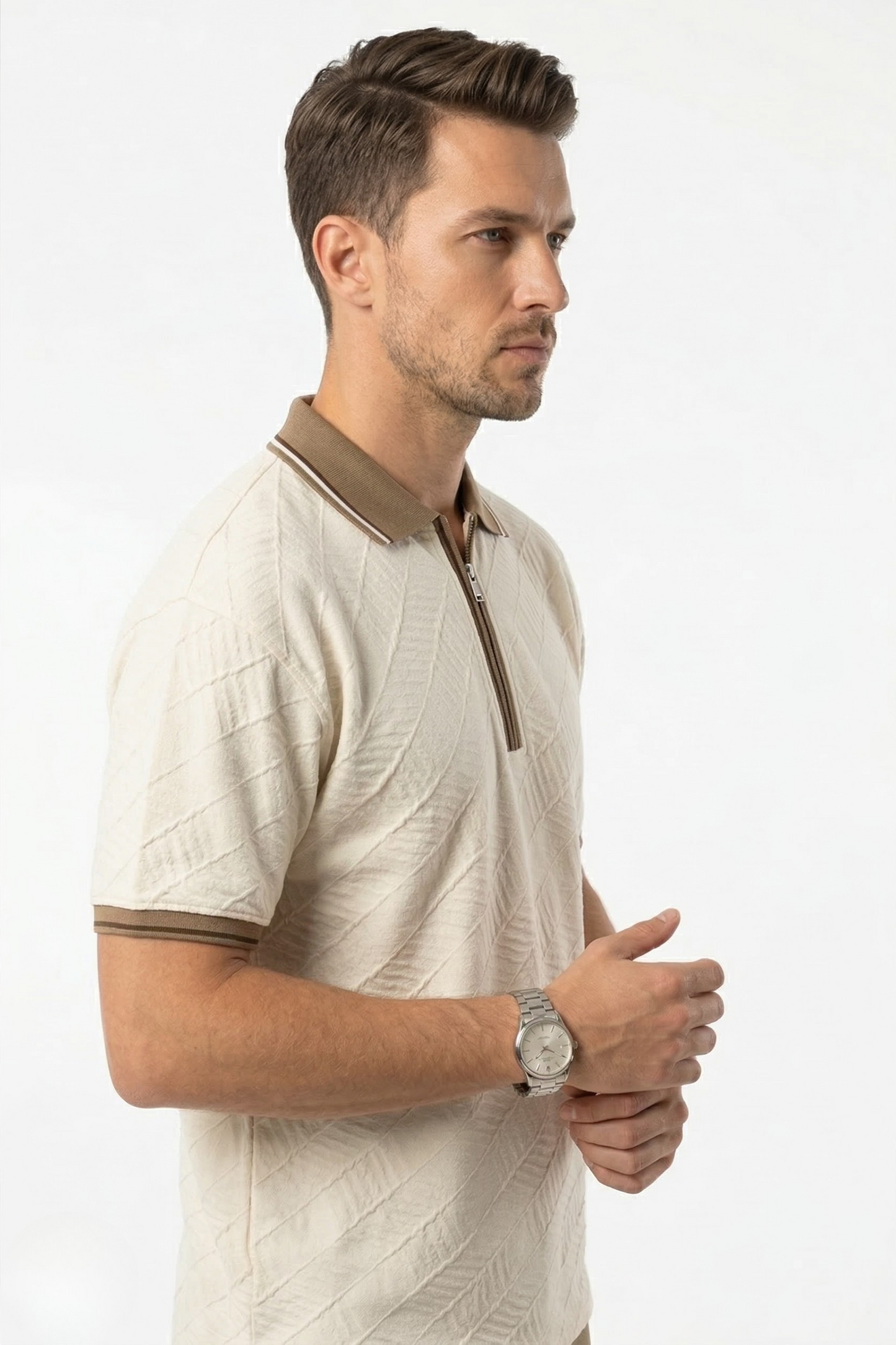 HORIZON ZIP OVERSIZED TEE