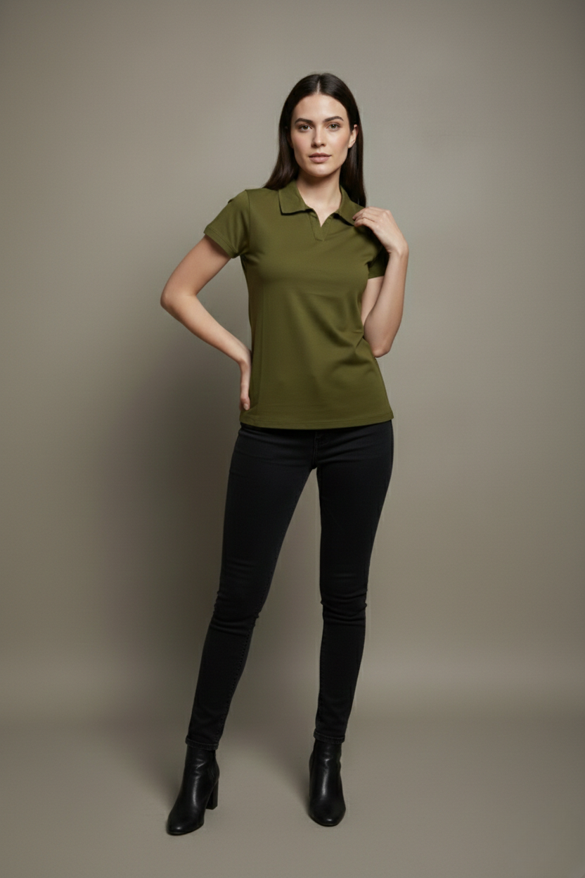 PLAIN AUTHENTIC POLO T-SHIRT