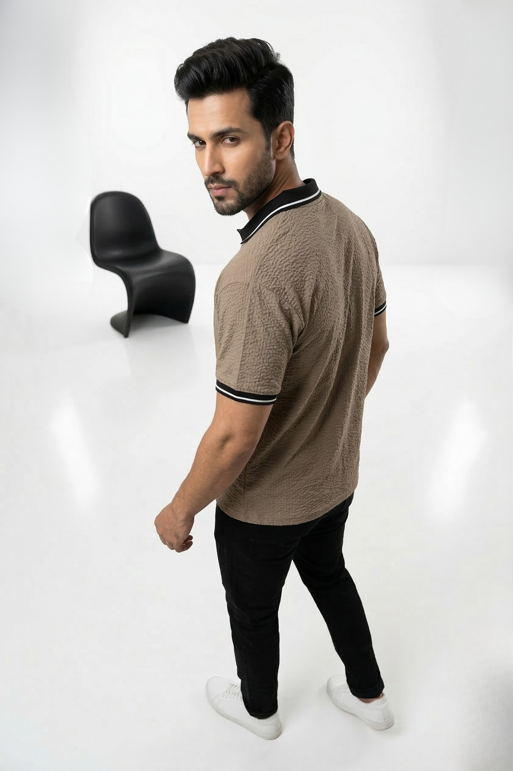 URBAN SAND POLO T-SHIRT