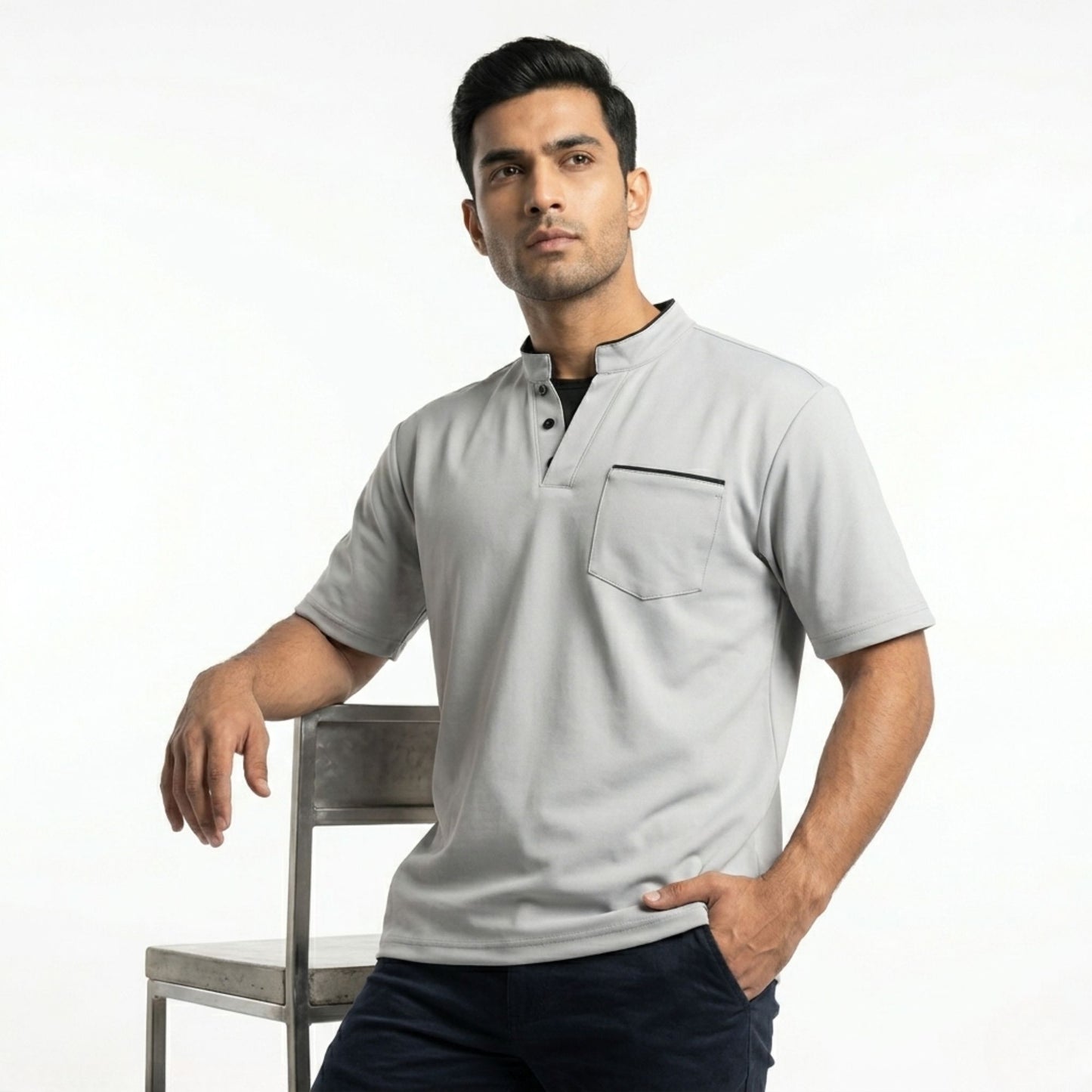 MIDNIGHT MANDARIN POLO T-SHIRT