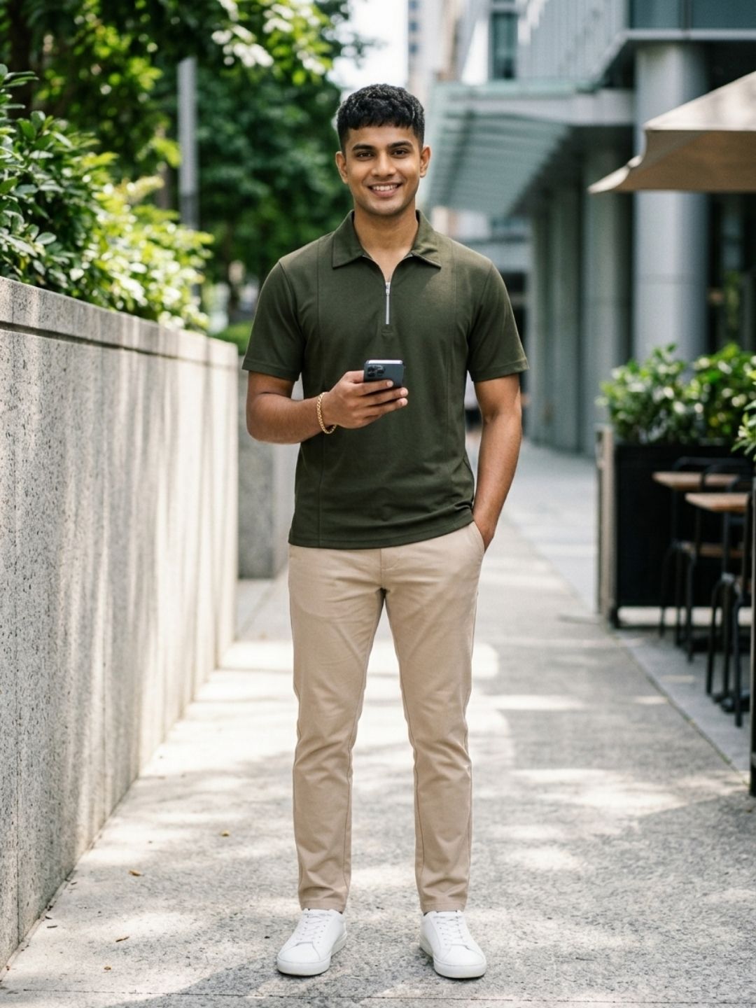 THE HEIRLOOM QUARTER-ZIP POLO T-SHIRT