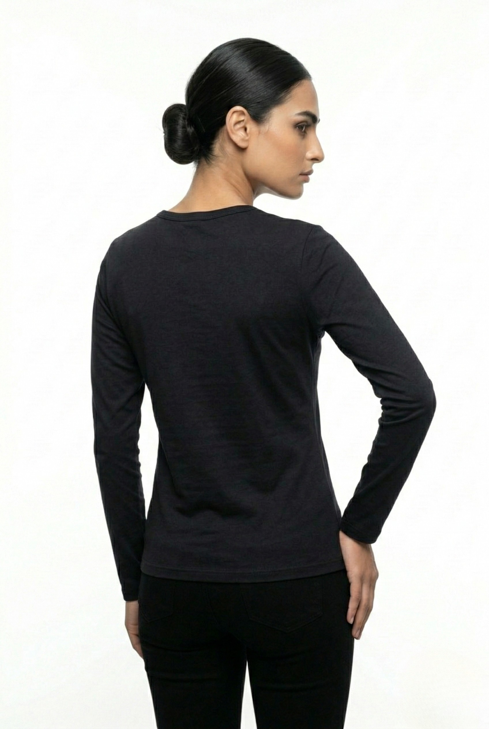 SCOOP CREW NECK FULL SLEEVE TOP
