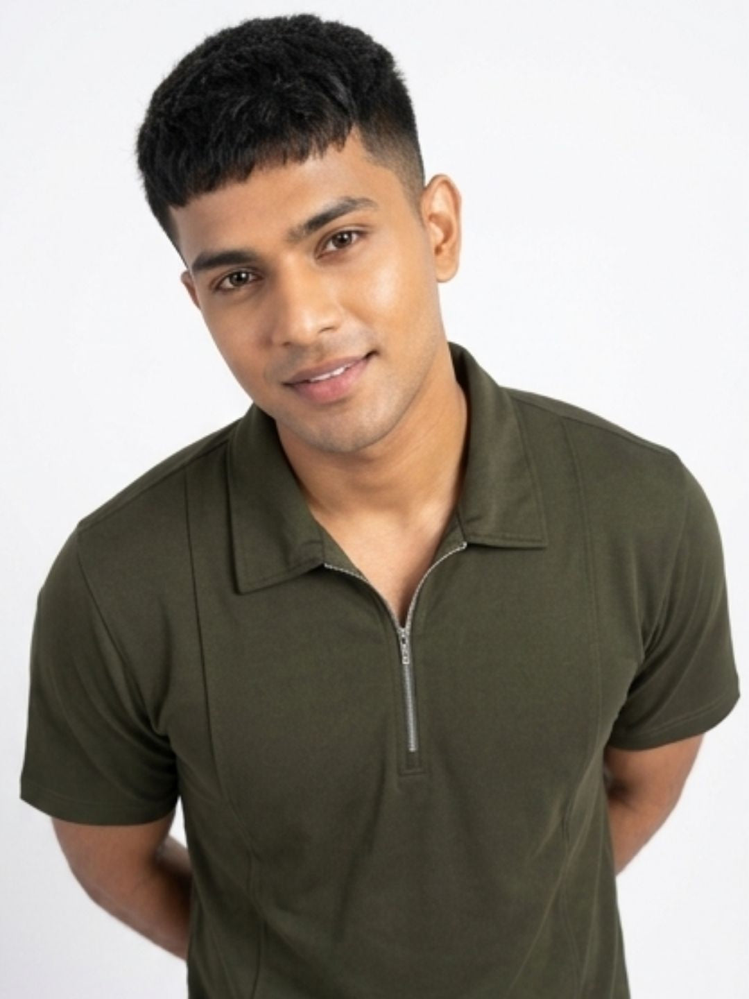 THE HEIRLOOM QUARTER-ZIP POLO T-SHIRT