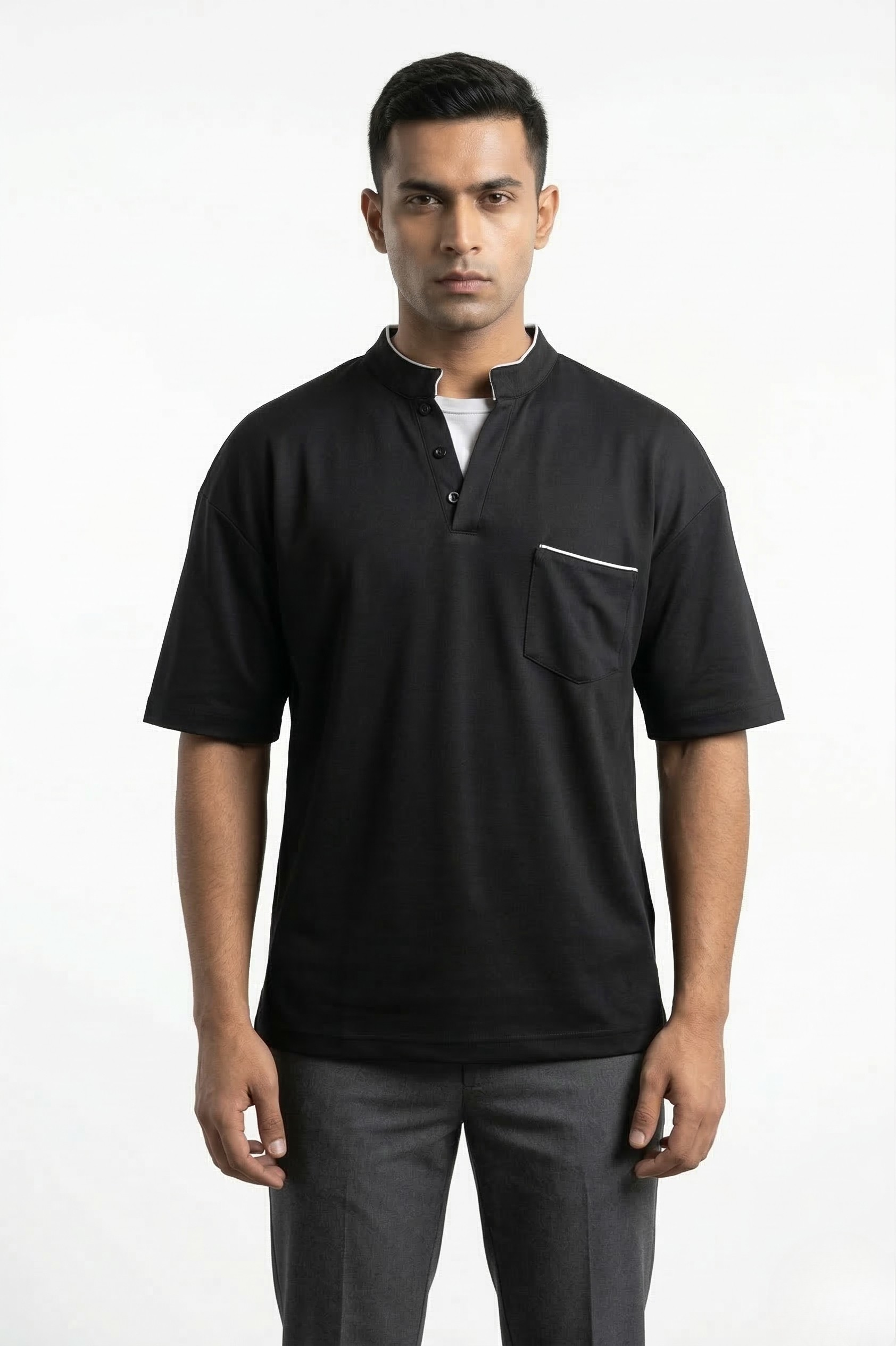 MIDNIGHT MANDARIN POLO T-SHIRT