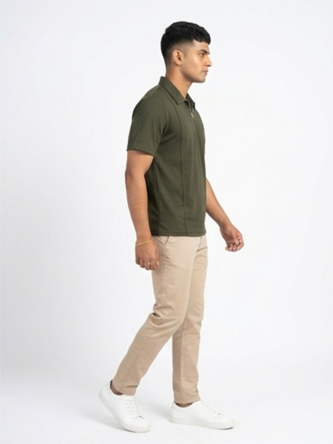 THE HEIRLOOM QUARTER-ZIP POLO T-SHIRT