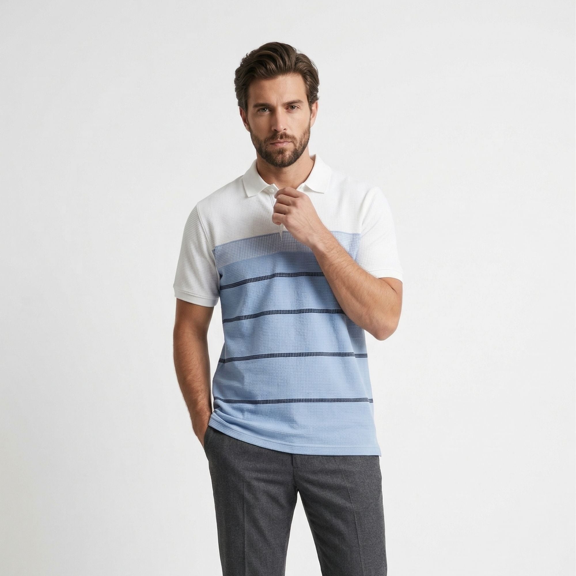 TIDAL KNIT POLO T-SHIRT