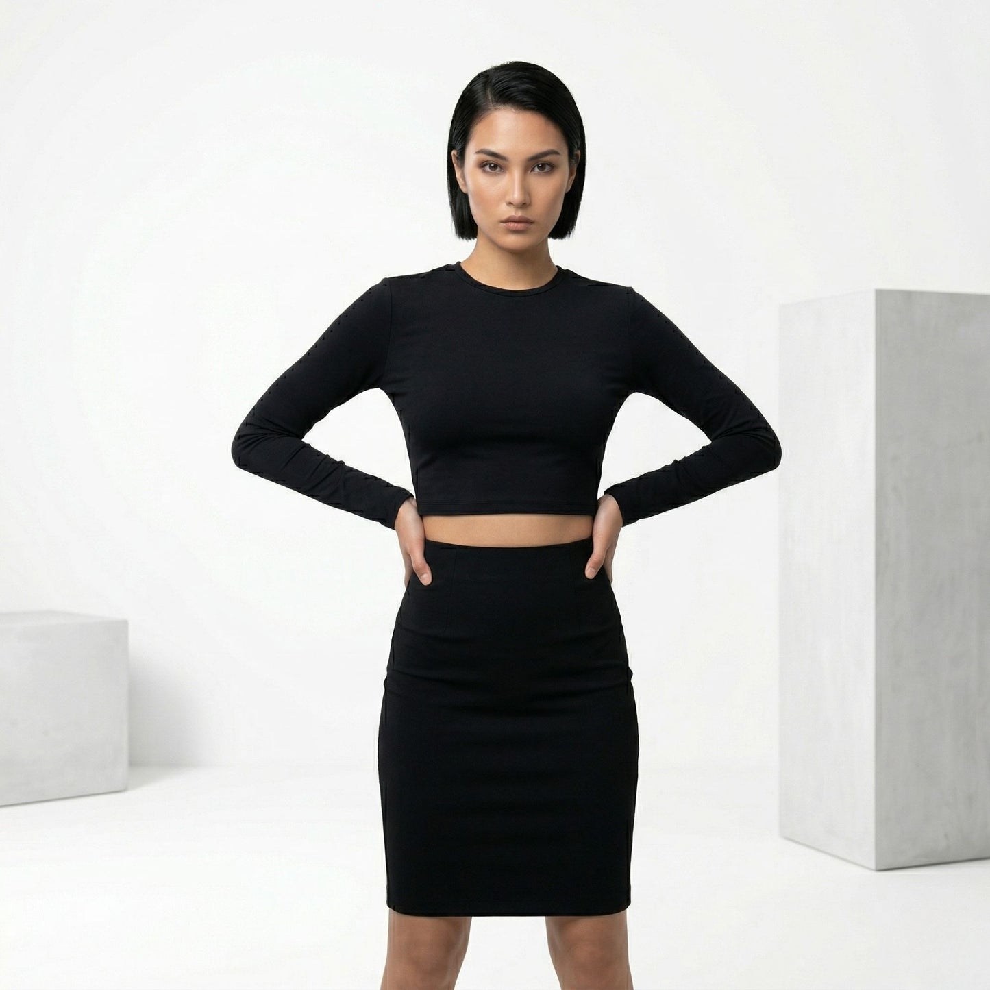 SOLISTICE CREW F/S CROP TOP