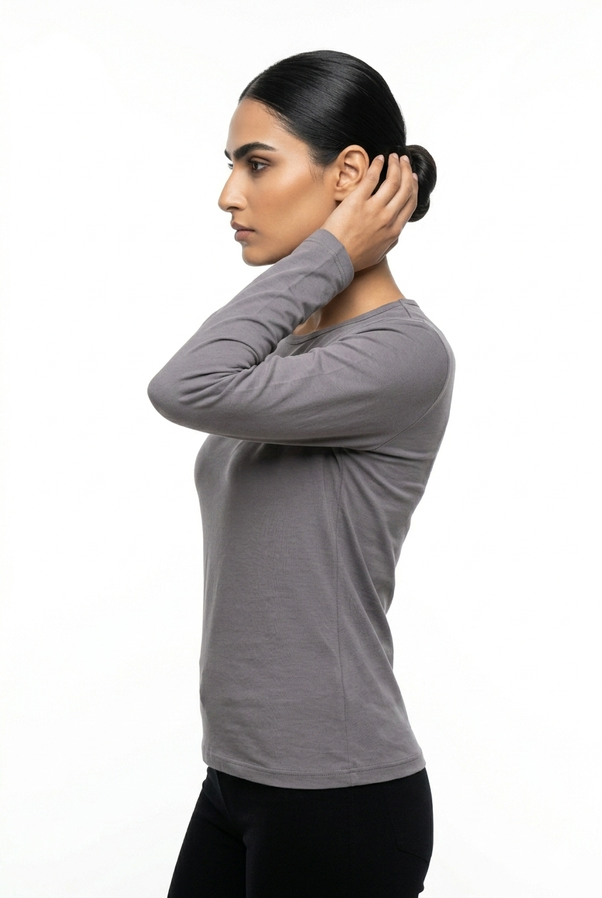 SCOOP CREW NECK FULL SLEEVE TOP