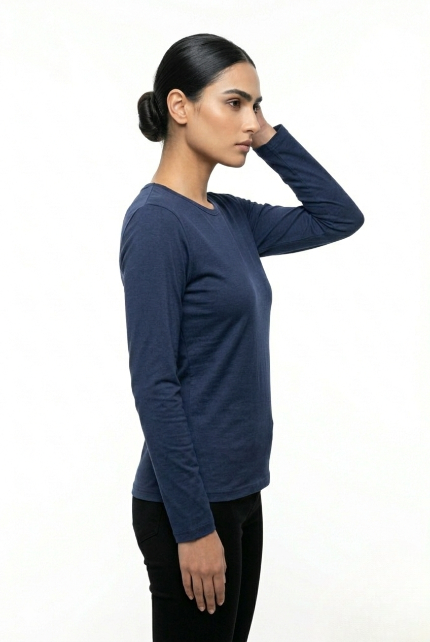 SCOOP CREW NECK FULL SLEEVE TOP