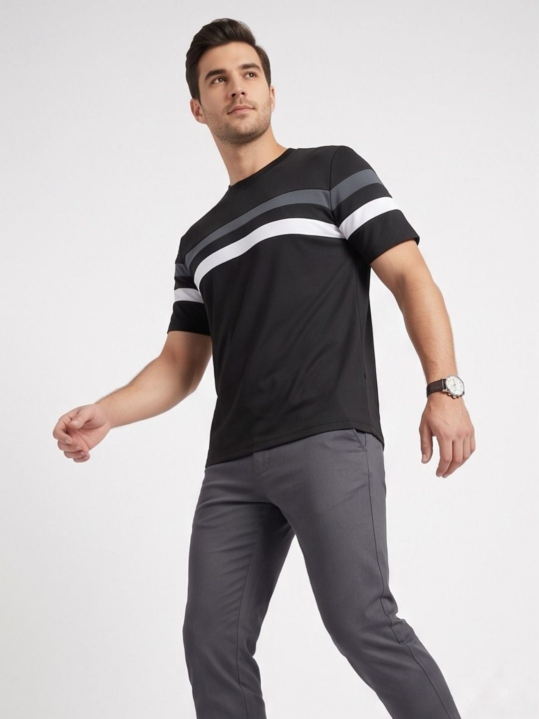 THE PARALLEL CREWNECK T-SHIRT