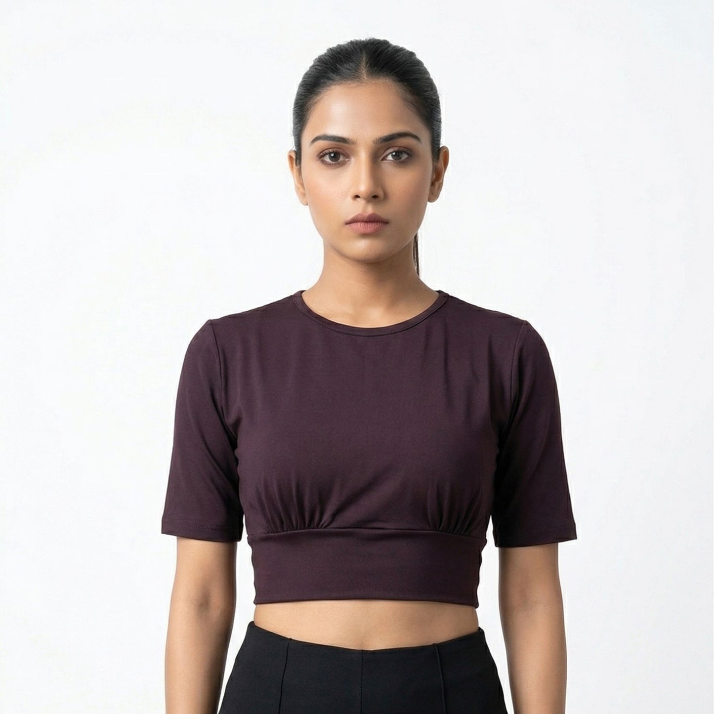 NOIR CURVE CROP TOP