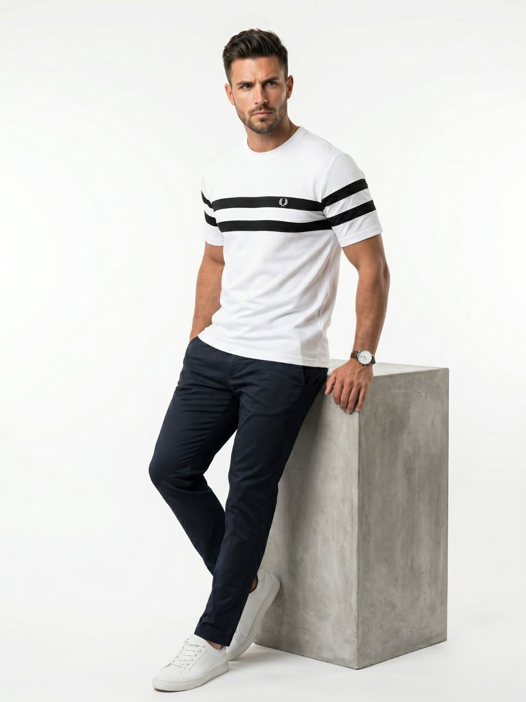 THE PARALLEL CREWNECK T-SHIRT